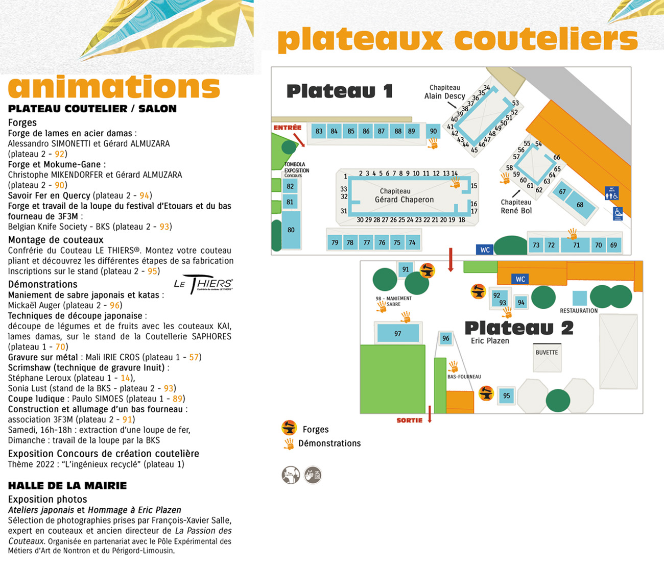 Plan plateau couteliers